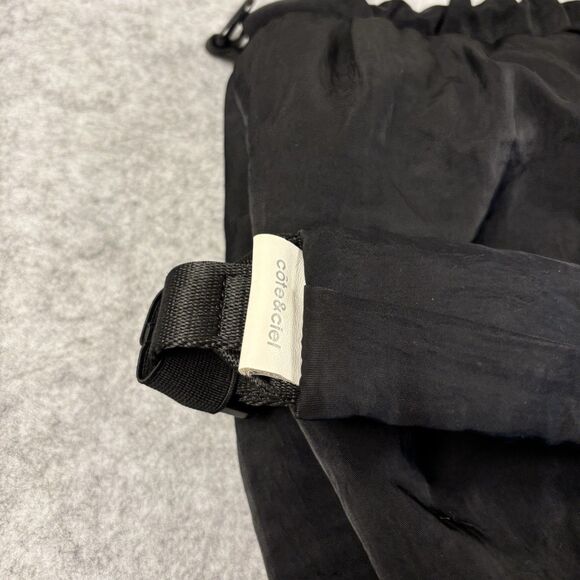 Cote & Ciel Black Nylon Zip Close Crossbody Bag Backpack Adjustable Strap Pocket main image 14